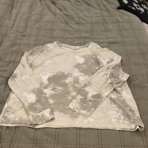 Time and Tru Tie-Dye Sweatshirt - Cream and Gray Size XXXL, new Without Tags!